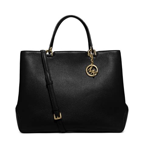 Michael Kors Anabelle Leather Tote Black 